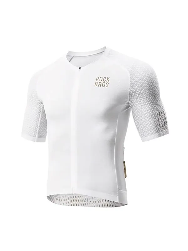 Rockbros YDDX011 Diamond Short Sleeve Cycling Jersey Size XXS - White