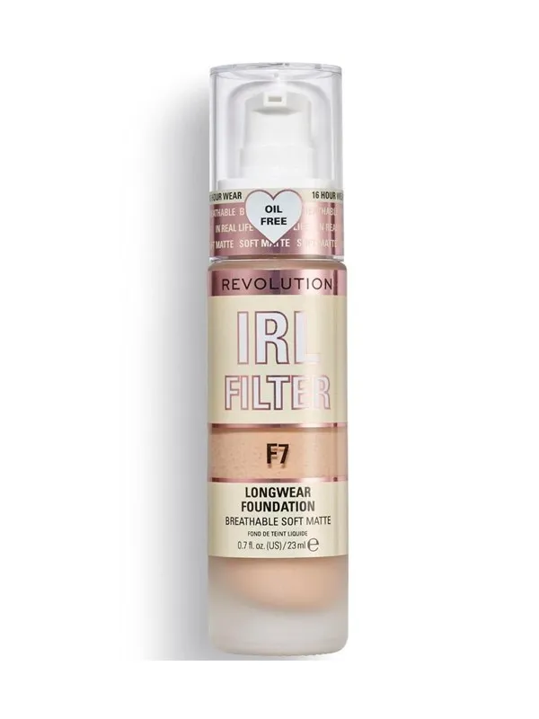 Makeup Revolution Oil Free Long Wear Cream Foundation 23 ml.- F7