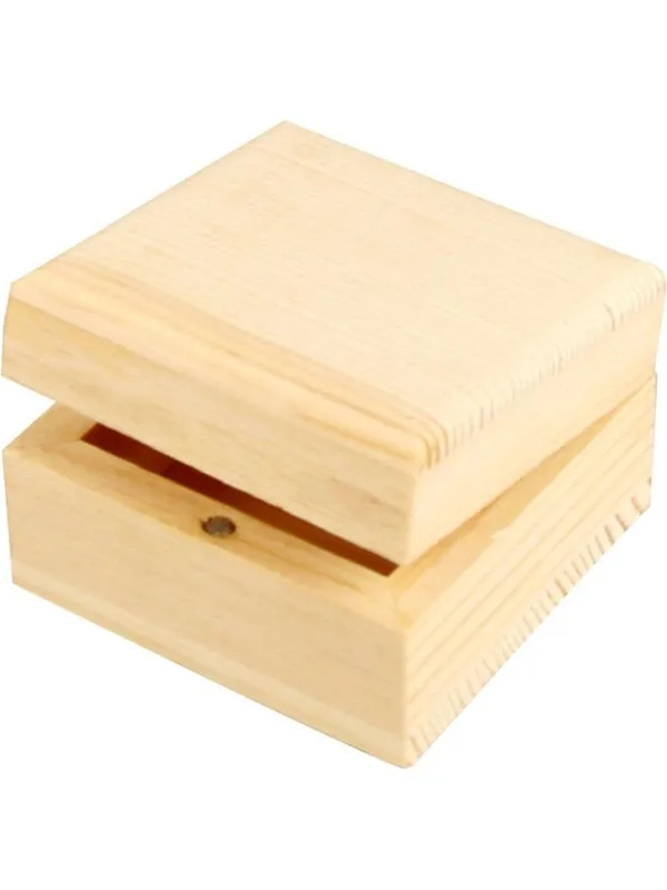 Creativ Company Wooden Jewelry Box with Magnetic Closure