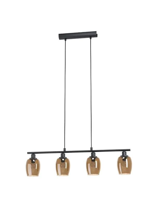 EGLO ZABALEA LANGBORD 4XE14 L785 SVART/RAV