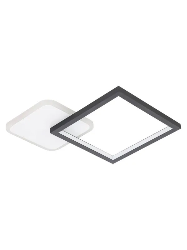 EGLO GAFARES ceiling lamp with remote control 330x330 mm 3000-6500K white/black