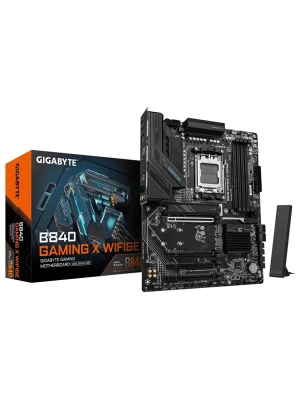 GIGABYTE B840 GAMING X WIFI6E Hovedkort - AMD B840 - AMD AM5 socket - DDR5 RAM - ATX