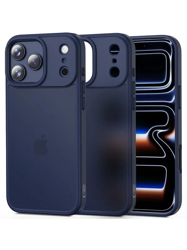 Tech-Protect MagMat Case for iPhone 17 Pro - Navy Matte