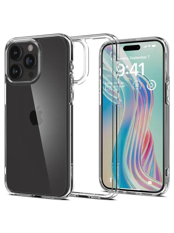 Spigen Crystal Hybrid - crystal clear - iPhone 15 Pro Max