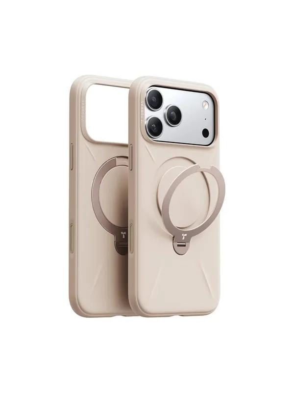 Torras Ostand Q3 Silicone dessert gold - iPhone 1