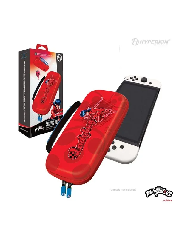 Hyperkin Official Miraculous EVA Hard Shell Carrying Case - Miscellaneous Bag - Nintendo Switch