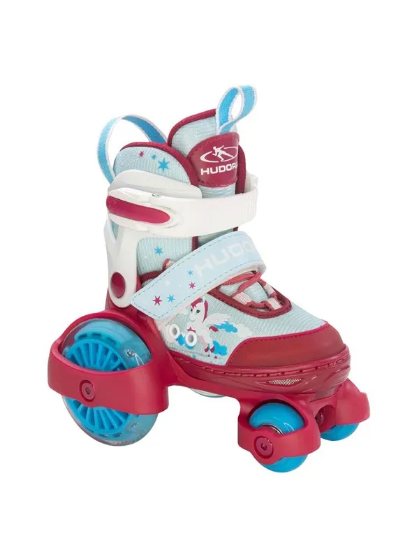 Hudora Roller Skates My First Quad LED Unicorn Size 26-29