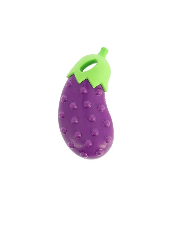 Dogman Dog Toy Aubergine TPR Squeaqy 14x7x5cm