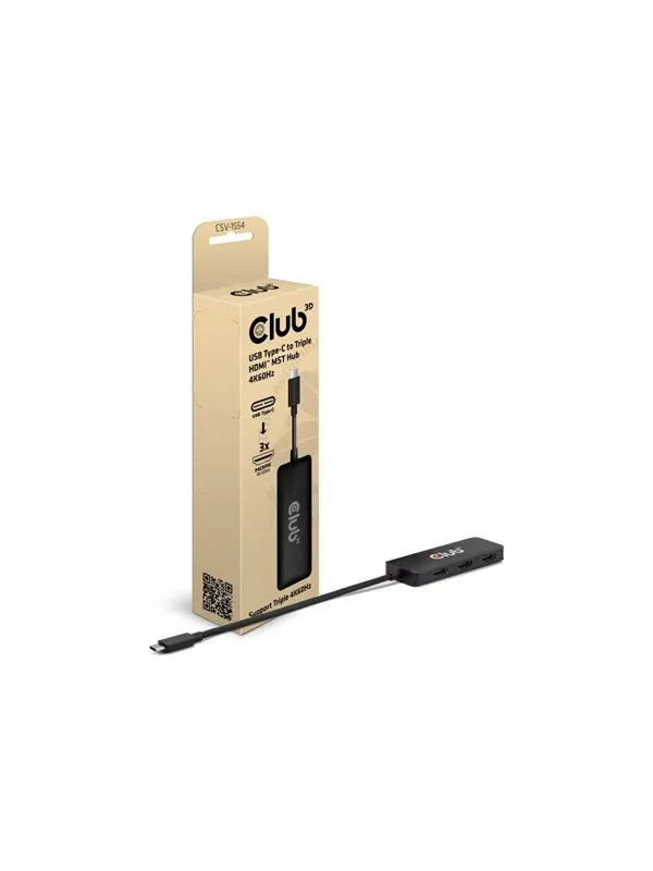 Club 3D CSV-1554 - docking station - USB-C / Thunderbolt 4 - 3 x HDMI