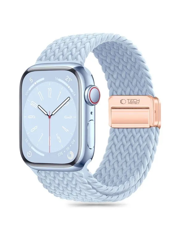 Tech-Protect Nylonmag Strap for Apple Watch 4 / 5 / 6 / 7 / 8 / 9 / SE (38 / 40 / 41 mm) - Blue