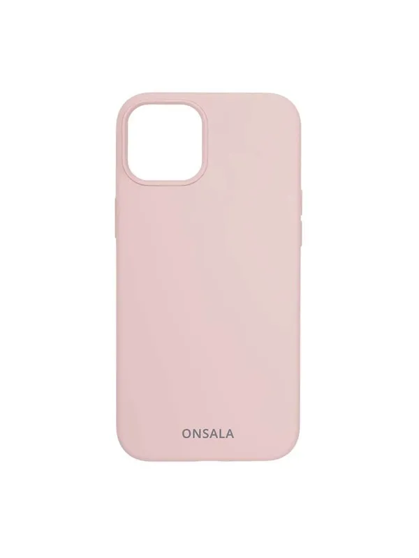 ONSALA Mobile Cover Silicone Sand Pink iPhone 13