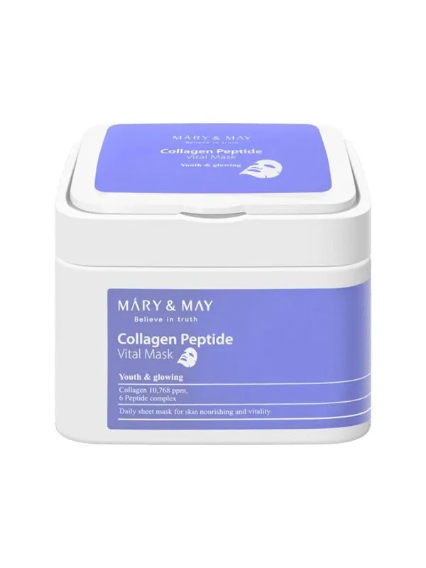 Mary & May Collagen Peptide Vital Mask 30 pcs