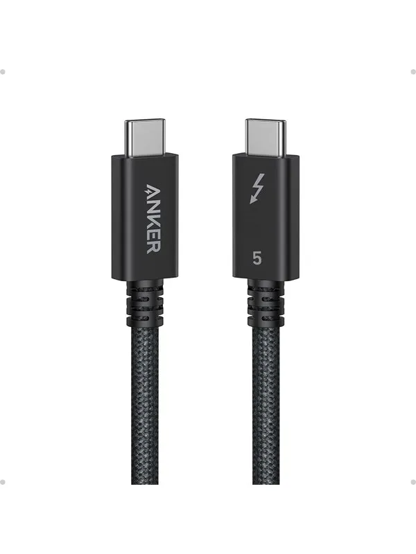 Anker Prime USB-C to USB-C Cable Thunderbolt 5 Cable - 0.5m - Black