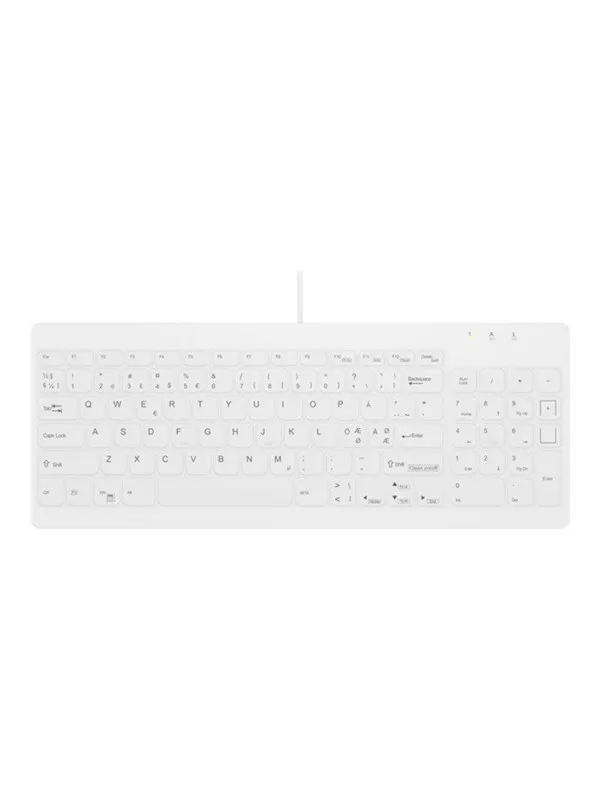 Cherry Active Key AK-C7012 - keyboard - compact hygiene fully sealed IP68 - QWERTY - Pan Nordic - white Input Device - Tastatur - Nordisk - Hvit