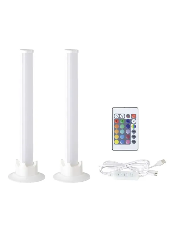 EGLO GAMER LIGHT Bordlampe Sett - Hvit, 2x3,3W RGBW + 3000K