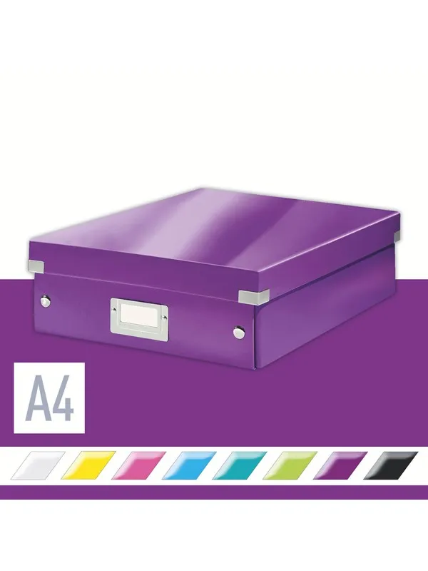 Leitz Sorteringsboks Click&Store  WOW Medium Lilla