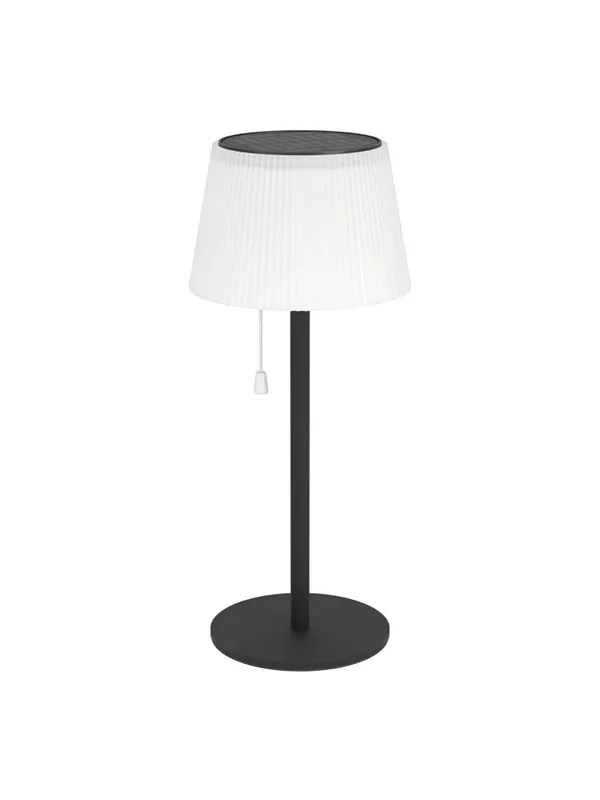 EGLO SCORDIANO SOLCELLE BORDLAMPE M/SNORAFBR. SVART & HVITT
