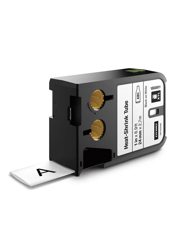 DYMO Dymo XTL krympestrømpe (24 mm) - sort på hvit