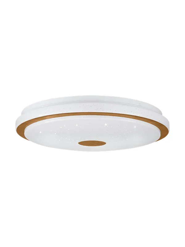 EGLO LANCIANO 1 ceiling lamp with remote control Ø380 mm 3000/4000/5000K white/wood