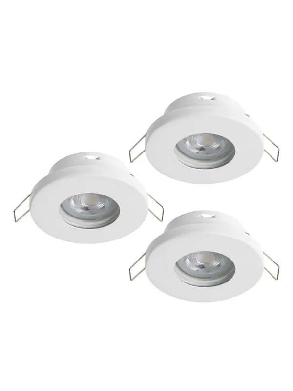 EGLO FAVAZZINA INNEBYGD. KIP Ø88 GU10 3X4.9W 3X400LM IP44 HVIT