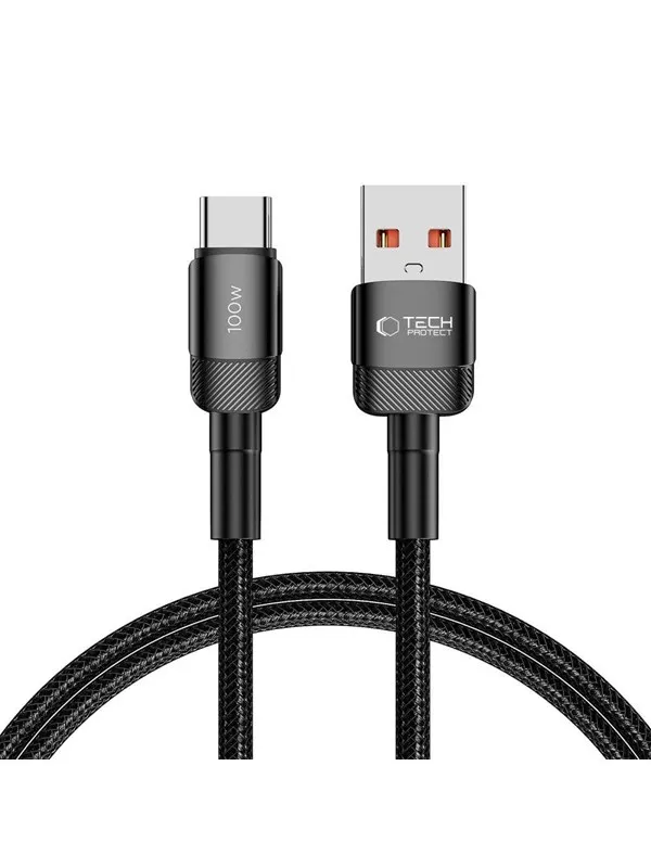 Tech-Protect UltraBoost Evo Cable USB-C / USB-A 100W 5A 1m - Black