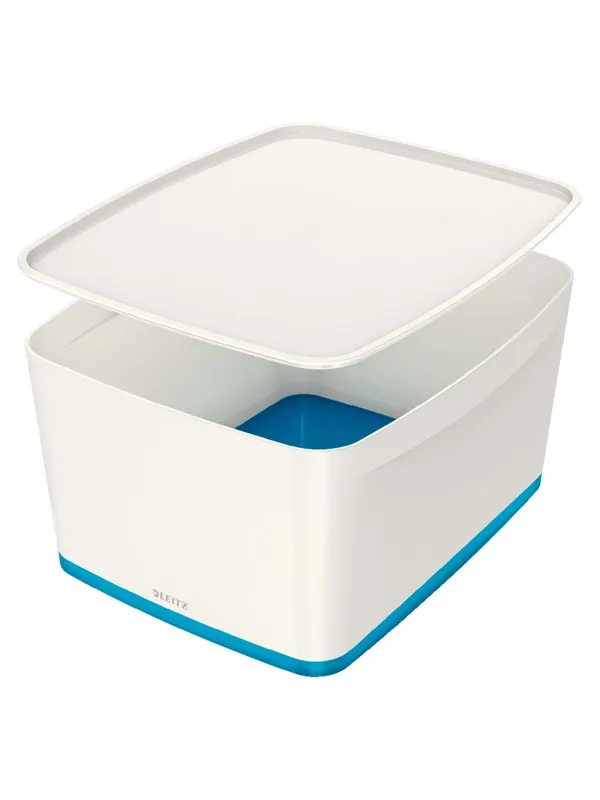 Leitz Oppbevaringsboks MyBox WOW Large 18 liter m/lokk Blå