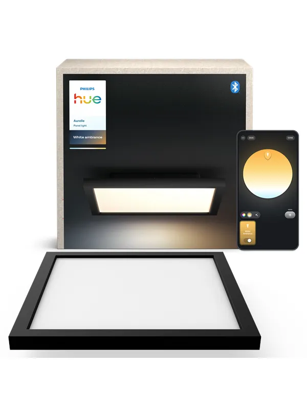 Philips Hue Aurelle panel square black