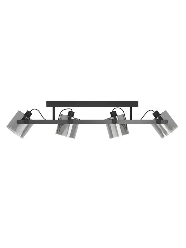 EGLO HORNWOOD 2 TAKLAMPE 4XE27 SVART/RØYK FSC