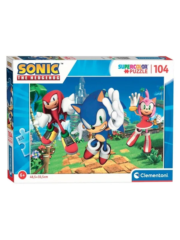 Clementoni Jigsaw Puzzle - Sonic 104st. Gulv