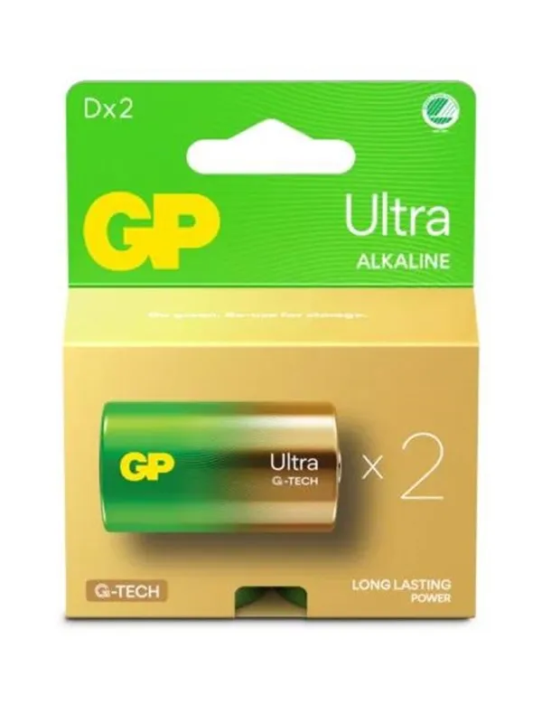 GP Battery Ultra Alkaline D/LR20 2-pack