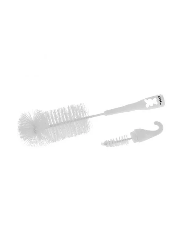 Akuku Bottle cups and nipple brush / WHITE