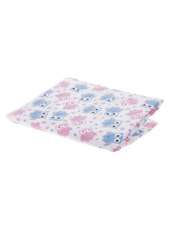 Akuku PEVA Changing mat 55 x 70 cm BLUE-PINK OWLS
