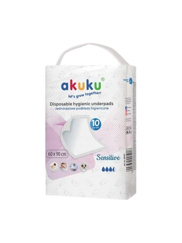 Akuku Disposable hygienic underpad 60 x 90 cm (10 pcs)