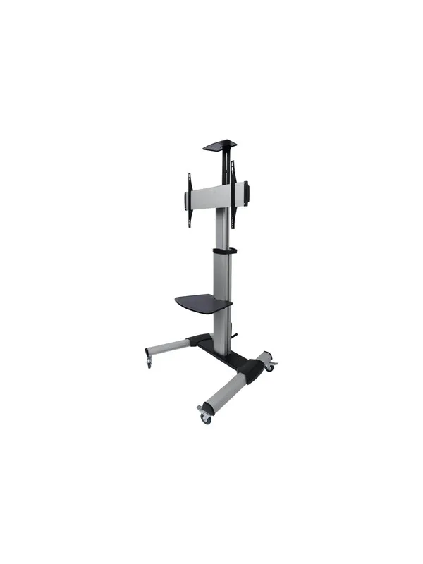 Deltaco Office Display Cart Adjustable with crank - Max 50 kg - recommended for 70"
