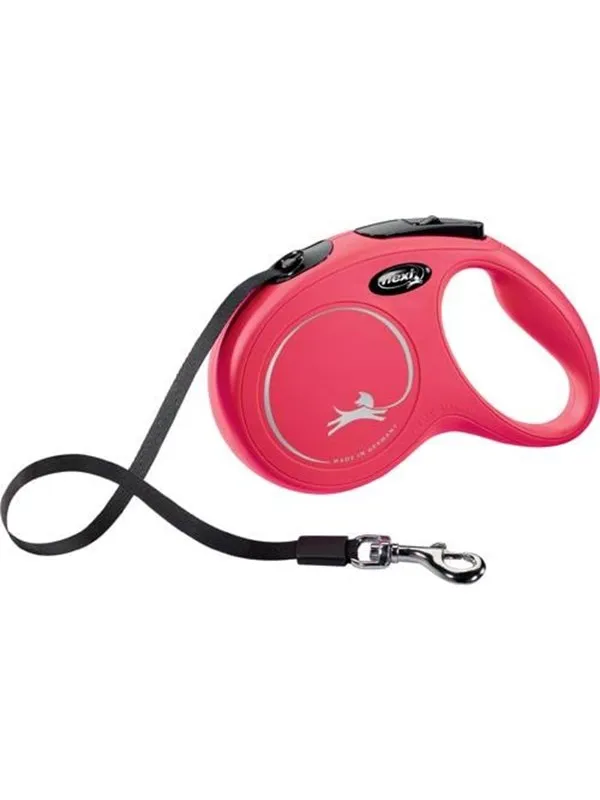 Flexi New CLASSIC M/L leash 5 m red