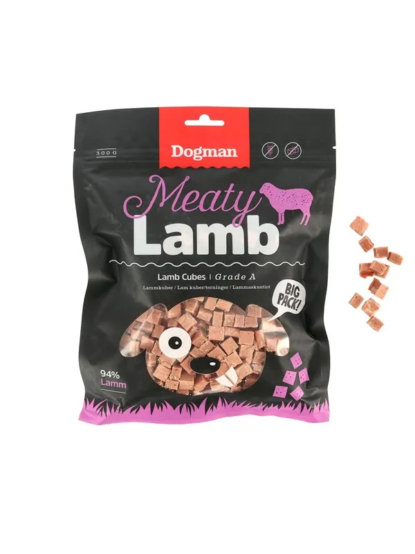 Dogman Meaty Lammeterninger Hundegodbiter 300g