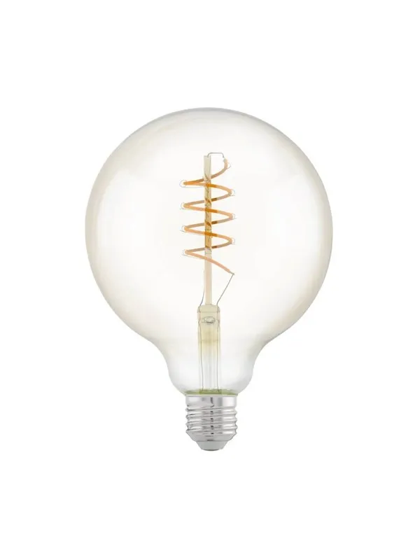 EGLO LED-lyspære G125 Globe 4W/822 270 lumen clear 3-step dimmable E27