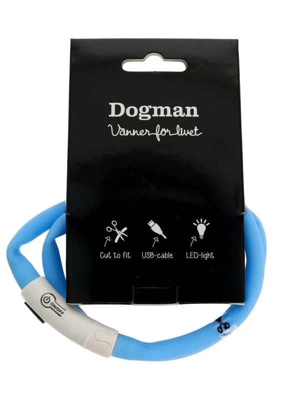 Dogman Flashing LED Collar Blue