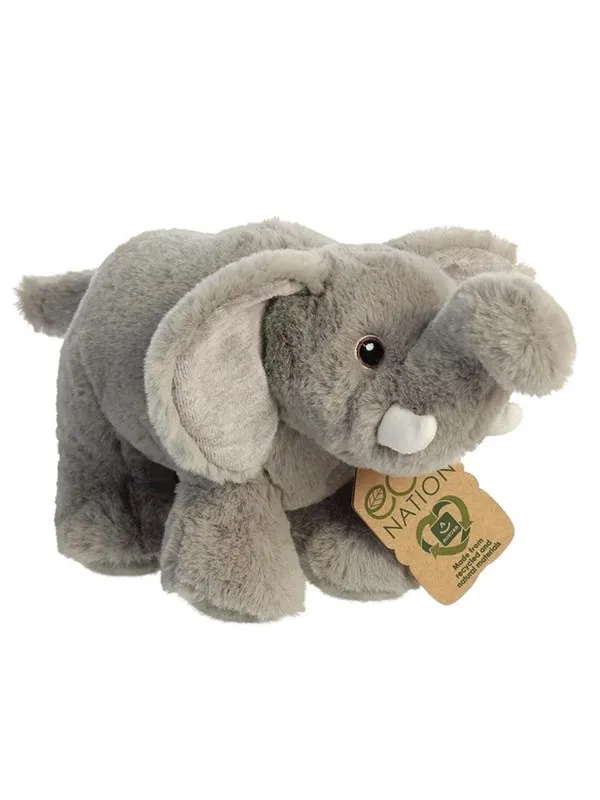 Eco Nation - Plush Toy / Cuddly Elephant 27 cm Eco-Friendly