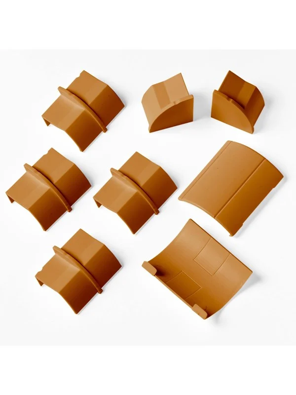 D-LINE Adapter Kit 22x22mm 8 Pieces Oak Coloured