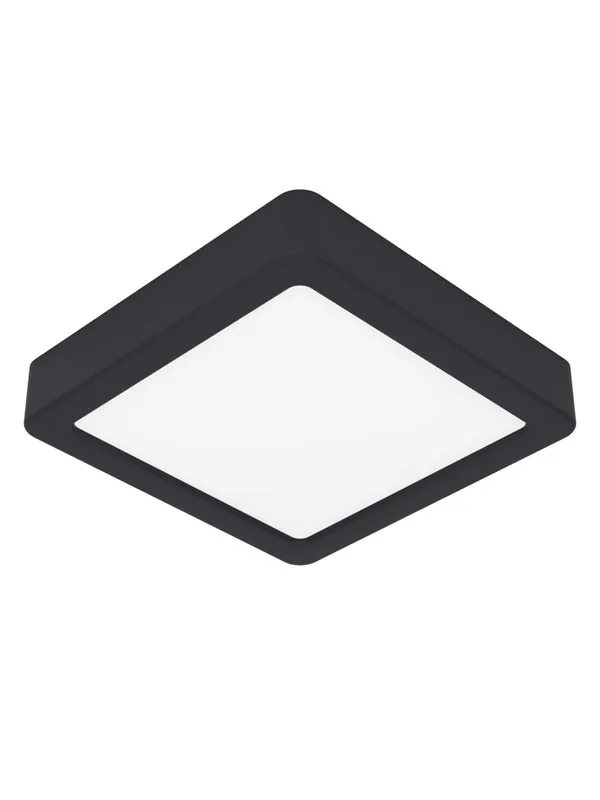 EGLO FUEVA 6 PLAFOND 150X150 CCT 7W 1100LM SVART