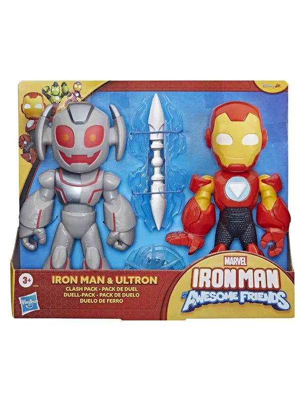 Marvel Iron Man and his Awesome Friends Iron Man Ultron Clash Pack