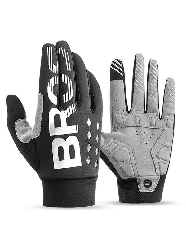 Rockbros cycling gloves insulated long size: XL - black and gray