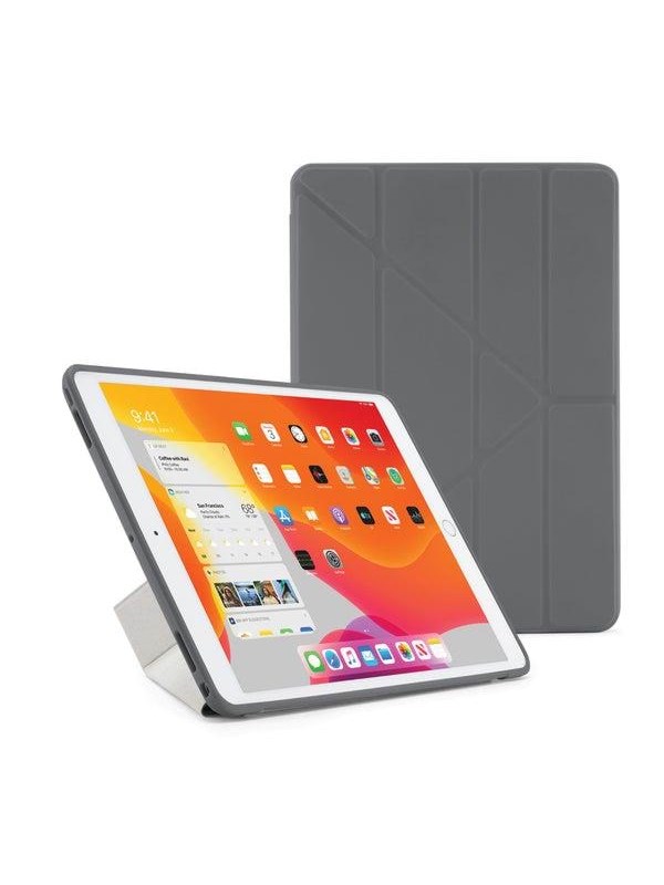 Pipetto iPad 10.2" 2019/2020 Origami case with TPU back - Grey