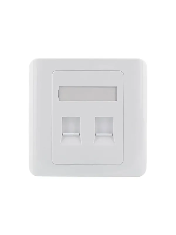 Deltaco Flush Mount For Keystone 2 ports