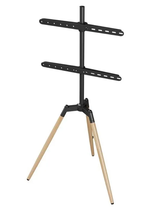 Gembird TV Gulvstativ med ben av tre - 70° Dreiefunksjon - Passer til 32-65" - VESA 100x100 til 600x400 - Maks 32 kg - Svart - Max 32 kg - recommended for 65"
