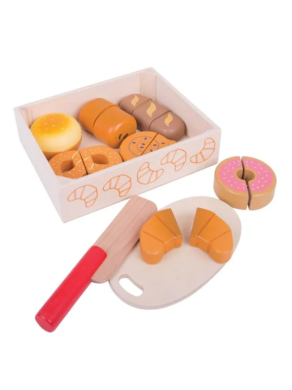 Bigjigs Wooden Box with Sliced ââBread 17pcs.