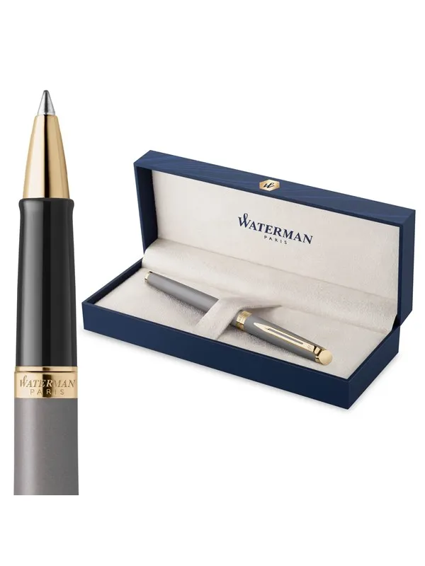 Waterman Hémisphère Rollerball Pen | Stone Grey (The Understated Edit Collection) | Fine Point with Black Ink | Gift Box