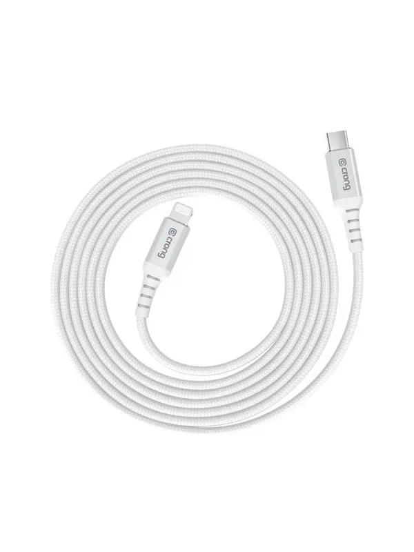 CRONG Armor Link - USB-C Lightning Fast Charging MFi Cable 150cm (white)