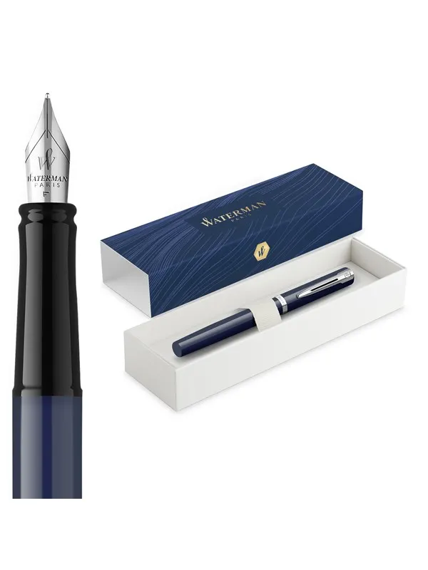 Waterman Impression Blue Lacquer P.T. Fountain pen F Blue ink